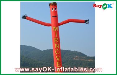 Sky Dancer Inflatable Red Rip-Stop Nylon โฆษณาที่ทนทาน Inflatable Air Dancer / Sky