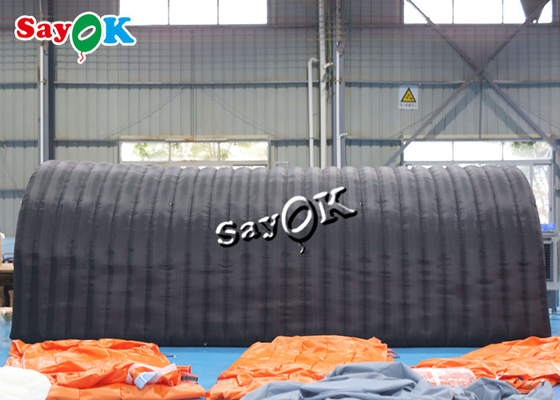 เต็นท์เป่าลม ROHS 7.3m 24ft Black Inflatable Channel Tent พร้อมประตู