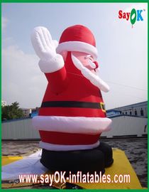 คริสต์มาส Giant ซานตาคลอส Inflatable Cartoon ตัวอักษร Decoratio สีแดง