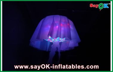 ผ้าไนล่อน Inflatable Led Lighting ตกแต่งแมงกะพรุนตกแต่งแสงสว่าง