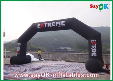 การตกแต่งซุ้มงานแต่งงานการพิมพ์ PVC Inflatable Finishing Line Arch สำหรับเกมกีฬา ODM
