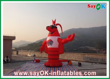 ตัวอักษรขนาดใหญ่แบบอัดลม สีแดง H3 - 8m PVC อัดลม Lobster Custom Giant สําหรับการแสดง