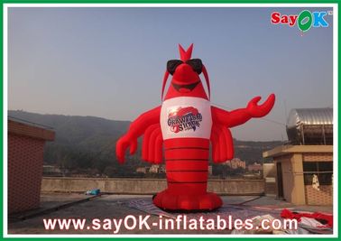 ตัวอักษรขนาดใหญ่แบบอัดลม สีแดง H3 - 8m PVC อัดลม Lobster Custom Giant สําหรับการแสดง