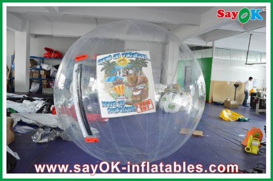 เกมลานเป่าลม TPU / PVC เกมกีฬาทำให้พอง, Water Park Water Walking Ball