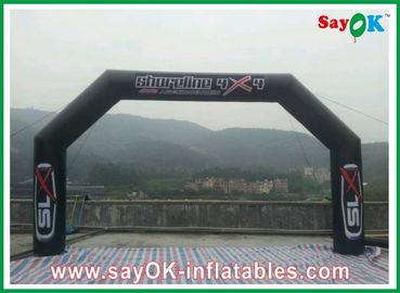 Custom Inflatable Arch Blower Inflatable Finishing Line Arch PVC Black CE / UL รับรอง
