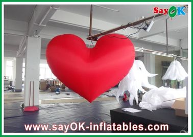 งานตกแต่งแสงสว่างของพรรค, 190T Nylon Cloth Inflatable Heart