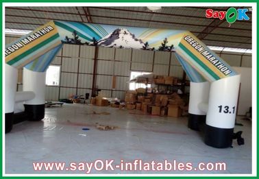 Custom Inflatable Arch 0.4mm PVC Inflatable Entrance Arch โลโก้สำหรับการเฉลิมฉลองเทศกาล