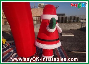 Oxford Cloth Red Christmas Inflatable Arch, พองซุ้มประตูคริสต์มาส