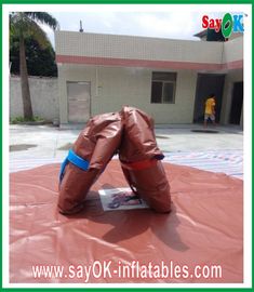 กีฬาสินค้า Custom Inflatable Products, 0.5mm PVC มวยปล้ำซูโม่ทำให้พอง