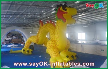 โฆษณาตัวอักษร Inflatable Cartoon, Chinese Yellow Dragon Arch