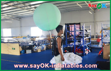 80cm DIA Inflatable กระเป๋าเป้สะพายหลังลูกบอลแสงไนล่อน Windproof ผ้าสำหรับการโฆษณา