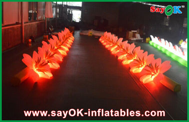 การตกแต่งแสงสว่างยาว LED ห่วงโซ่ดอกไม้ LED สำหรับผ้าไนลอนเหตุการณ์