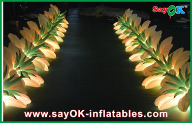 การตกแต่งแสงสว่างยาว LED ห่วงโซ่ดอกไม้ LED สำหรับผ้าไนลอนเหตุการณ์