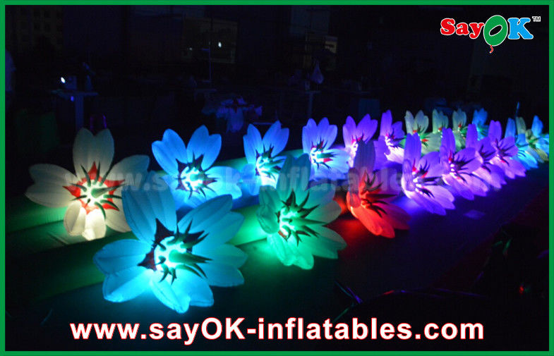 งานแต่งงานแบบโรแมนติก Inflatable โซ่ดอกไม้นำแสง, Inflatable ตกแต่งกลางแจ้ง