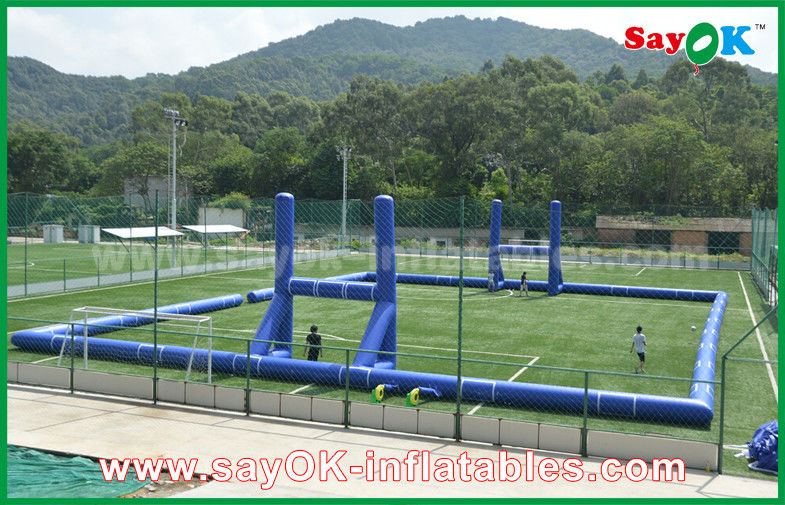 เกมฟุตบอลทำให้พองยักษ์นอก PVC Tarpaulin สนามฟุตบอล / สนามฟุตบอลสนามฟุตบอลมาตรฐาน CE