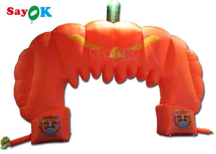 ฟักทองฮาโลวีน Inflatable Arch Hallowmas ตกแต่ง Blow Up Archway