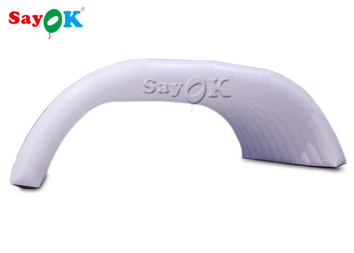 เต็นท์อัดลมตามสั่ง 12x6x5mH White Dome เต็นท์บันไดอัดลมสําหรับงานปาร์ตี้