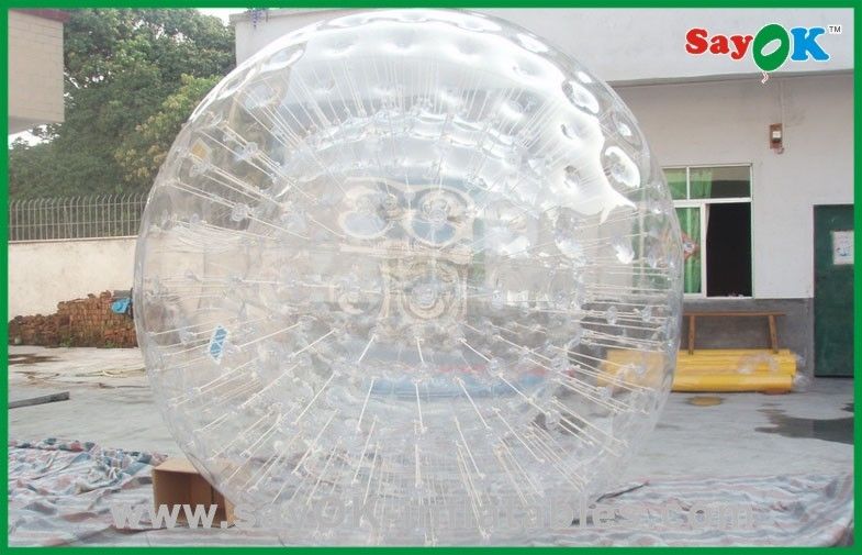 เกมเป่าลมกลางแจ้ง เกมกีฬาเป่าลมเชิงพาณิชย์ สวนสนุก Zorb Ball 3.6x2.2m
