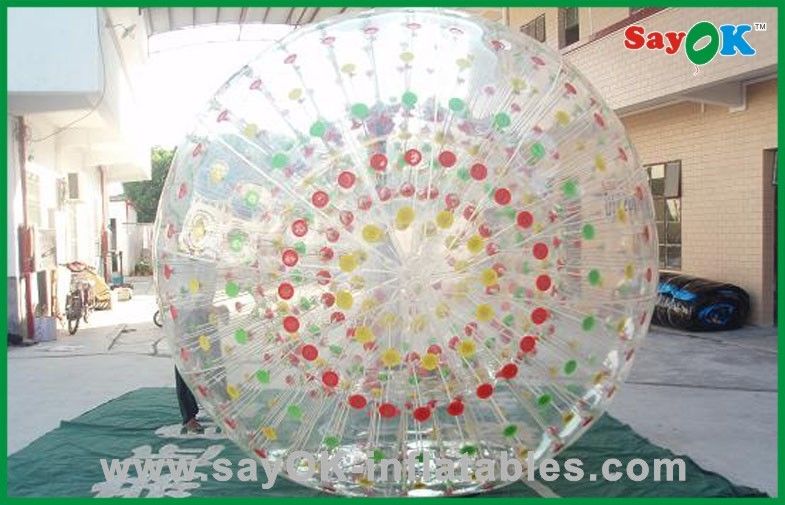 เกมเป่าลมสำหรับผู้ใหญ่ Kids Fun Park เกมกีฬาทำให้พอง 2.3x1.6m ใช้ Zorb Ball