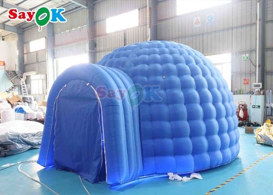 โครงสร้างโฆษณา เต็นท์อากาศแบบอัดลม LED Light Outdoor Camping Dome เต็นท์