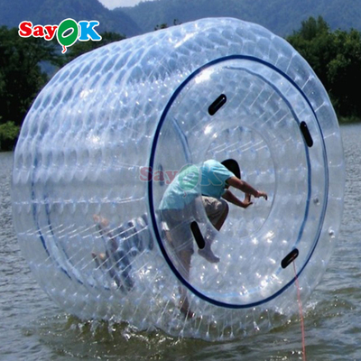 ซาโยค โรลเลอร์ลอยแบบอัดลม Aqua Zorbing Ball PVC กระบอกโปร่งใส บอลกระโปรงน้ํามนุษย์สําหรับเกมน้ํา
