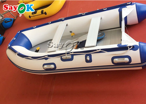 ความร้อนปิดผนึกสีฟ้า PVC Inflatable เรือความสนุกน้ำ Blow Up เรือ 2 คน