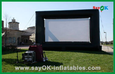 ฉากหลัง Airblown พองภาพยนตร์หน้าจอกันน้ำ Inflatable TV Screen