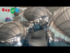สีสัน PVC Inflatable ลูกสะท้อนแสงตกแต่งคริสต์มาส Inflatable Sphere Mirror บอลลูน