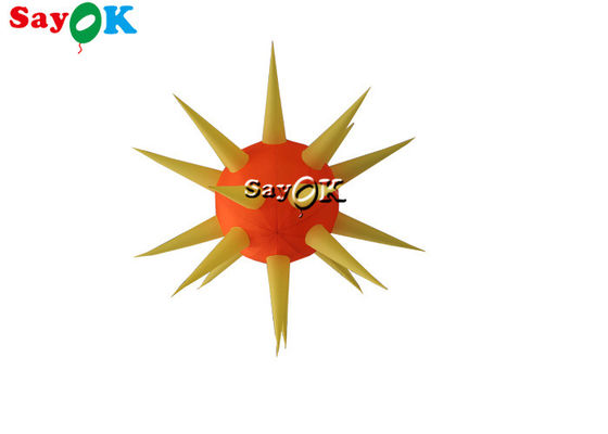 เพดานระงับบอล LED Spike พองสำหรับตกแต่งงานปาร์ตี้เวทีคลับ