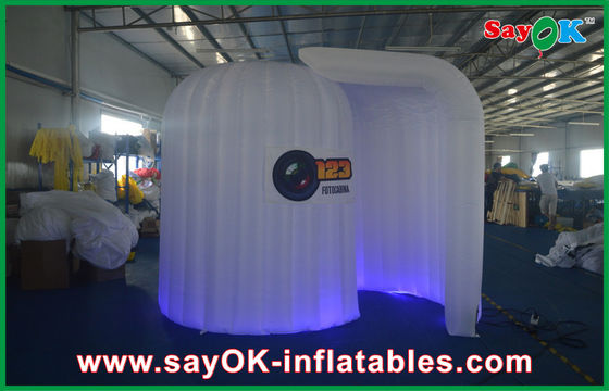 บูธโฆษณาแสดงบูธพองแสงสีชมพู / บูธกำจัดวัชพืชพร้อมโลโก้