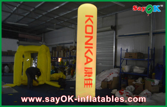 ความสูง 3 เมตรการตกแต่งแสงสว่างที่ทำให้พองได้นำคอลัมน์ Cube คอลัมน์นำ