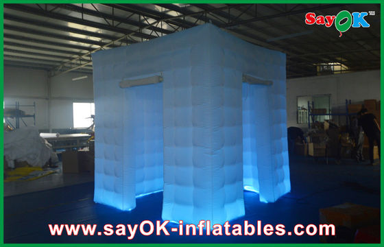 บูธภาพถ่ายทำให้พองให้เช่าการพิมพ์สีน้ำเงินอ่อนทำให้พองกลางบูธสำหรับการรวบรวม