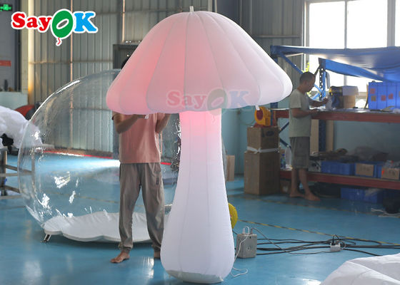 Oxford Cloth 2m LED Inflatable Lighting ตกแต่งเห็ดขาว