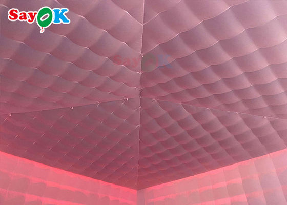 หอเต็นท์ขนาดใหญ่แบบอัดลม โทรศัพท์ยักษ์ใหญ่ 8x8x4m หอเต็นท์แบบอัดลมกลางแจ้ง พร้อมไฟ LED กันน้ํา