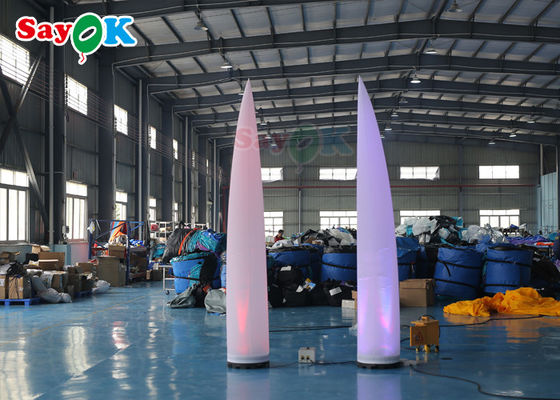 โคมไฟ LED สีงาช้างที่ไม่ซ้ำกันโคมไฟเสาพองโคมไฟตกแต่งงานแต่งงาน