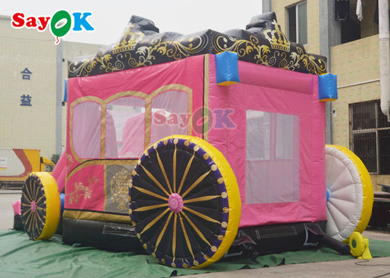 เจ้าหญิงกระโดดปราสาทพองสำหรับสาว ๆ บ้านตีกลับทำให้พองสนุก