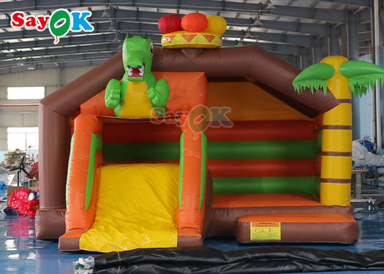 บ้านเป่าลมสำหรับผู้ใหญ่ในเชิงพาณิชย์ Water Slide Pool Bounce House 5x5x4mH