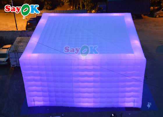 เต็นท์ลานแบบอัตโนมัติแบบอัดลม 10x10x5m เต็นท์ปาร์ตี้แบบอัดลม LED เต็นท์อัดลม