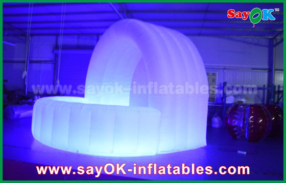 คลับกลางคืน Bar Tent กันน้ํา Oxford ผ้า inflatable Tent Dome LED Lighting สําหรับบาร์คานเตอร์