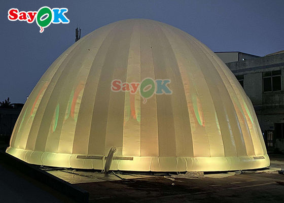 หอเต็นท์อากาศแบบอัดอัด Event หอเต็นท์ลมลม Dome Marquee Igloo With LED ห้องเต็นท์ลมลม