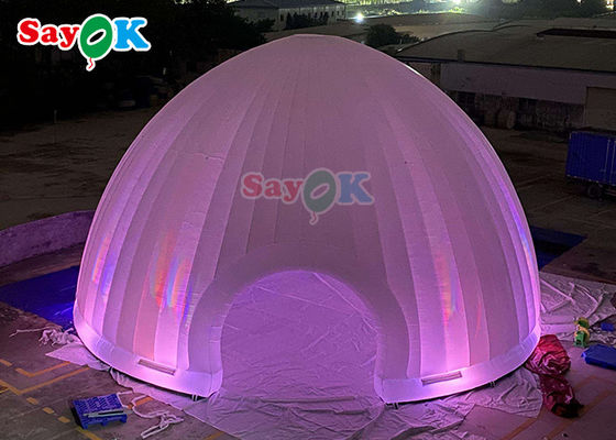 หอเต็นท์อากาศแบบอัดอัด Event หอเต็นท์ลมลม Dome Marquee Igloo With LED ห้องเต็นท์ลมลม