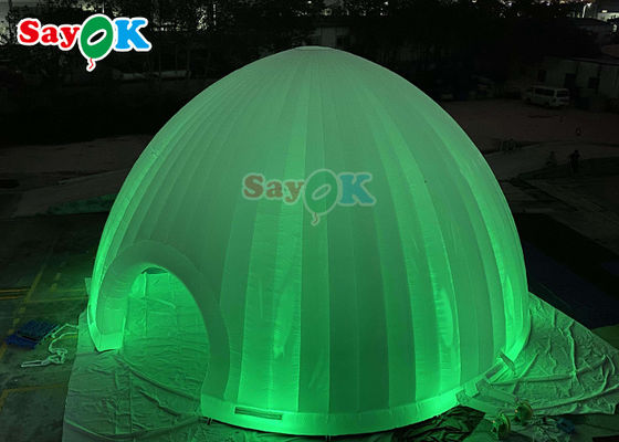 หอเต็นท์อากาศแบบอัดอัด Event หอเต็นท์ลมลม Dome Marquee Igloo With LED ห้องเต็นท์ลมลม