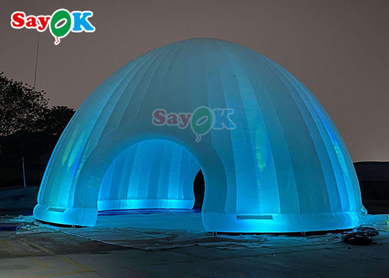 หอเต็นท์อากาศแบบอัดอัด Event หอเต็นท์ลมลม Dome Marquee Igloo With LED ห้องเต็นท์ลมลม