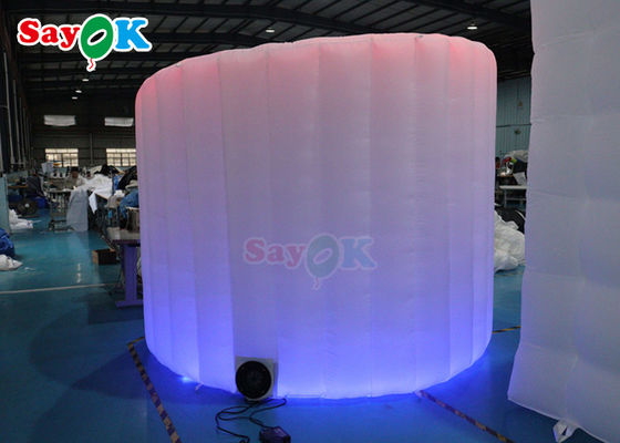 งานเลี้ยง แต่งงานแต่งงาน Dome 360 Photo Booth Backdrop Wall Led Light ปรับแสงผนังโค้ง