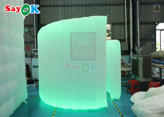 งานเลี้ยง แต่งงานแต่งงาน Dome 360 Photo Booth Backdrop Wall Led Light ปรับแสงผนังโค้ง
