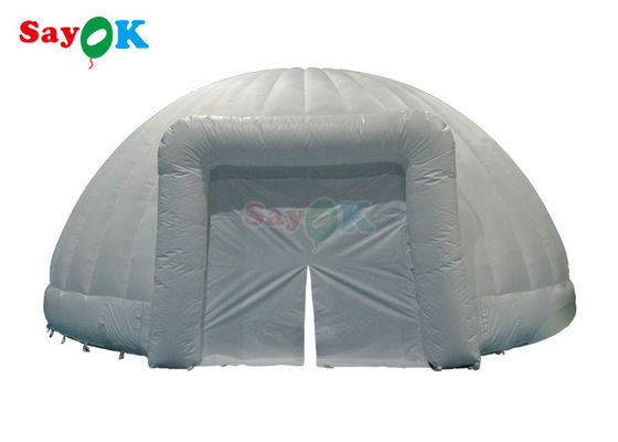 PVC Tarpaulin Double Door Led Inflatable Dome Tents สําหรับงานเลี้ยงกลางแจ้ง