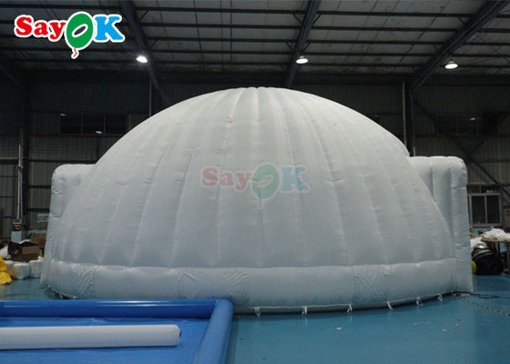 PVC Tarpaulin Double Door Led Inflatable Dome Tents สําหรับงานเลี้ยงกลางแจ้ง