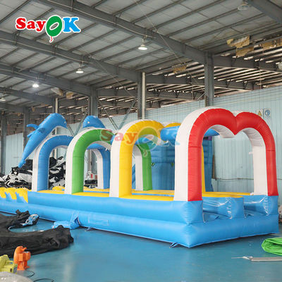39ft สีน้ําเงินสไลด์ สําหรับขาย ขายขนาดใหญ่การค้า inflatable สไลด์น้ําเมืองยาวสําหรับเด็ก