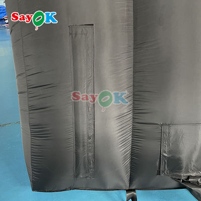 10x6x5.4mH ดํา Dome เต็นท์เวที inflatable สําหรับงานเลี้ยง