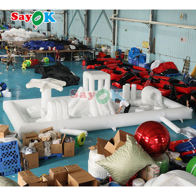 ปาร์คน้ํากระจายอากาศ สนามแข่งขัน สนามเด็กเล่น คาสเทลสไลด์ คอมโบ